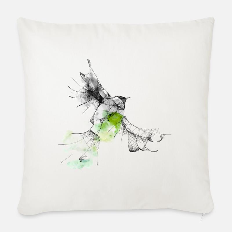 bird - Sofa pillowcase 17,3'' x 17,3'' (45 x 45 cm) - natural white
