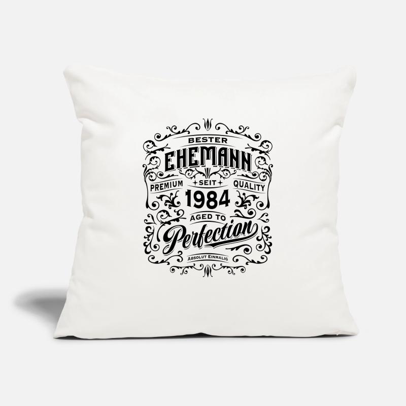 Bester Ehemann seit 1984, Retro, Hochzeitstag Sofakissenbezug 45 x 45 cm