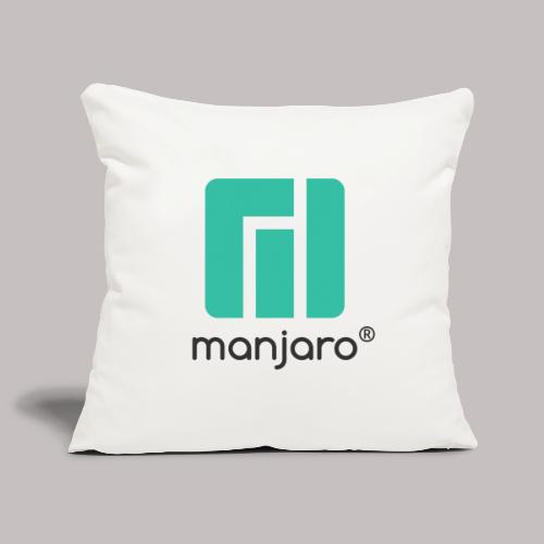 Manjaro logo and lettering - Sofa pillowcase 17,3'' x 17,3'' (45 x 45 cm)