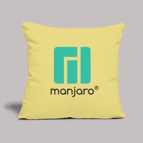 Manjaro logo and lettering - Sofa pillowcase 17,3'' x 17,3'' (45 x 45 cm)