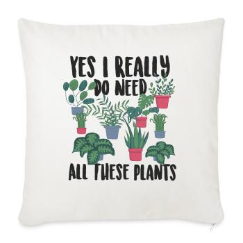 Gardener Plants - Sofa pillowcase 17,3'' x 17,3'' (45 x 45 cm) - natural white - Front