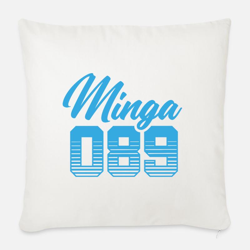 MINGA 089 | MÜNCHEN | GESCHENK - Sofakissenbezug 45 x 45 cm - Naturweiß