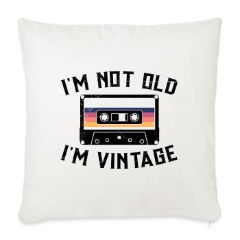 80s 90s Music Cassette Mixtape Funny - Housse de coussin décorative 45 x 45 cm - blanc nature - Devant