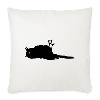 Vogel tot bird dead - Sofakissenbezug 45 x 45 cm - Naturweiß  - Vorne