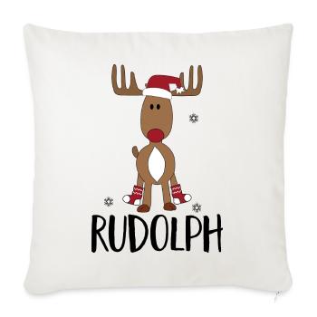 Noël - Housse de coussin décorative 45 x 45 cm - blanc nature - Devant