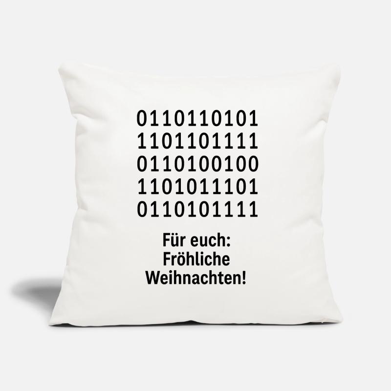 Christmas Code Binary Pattern Sofa pillowcase 17,3'' x 17,3'' (45 x 45 cm)