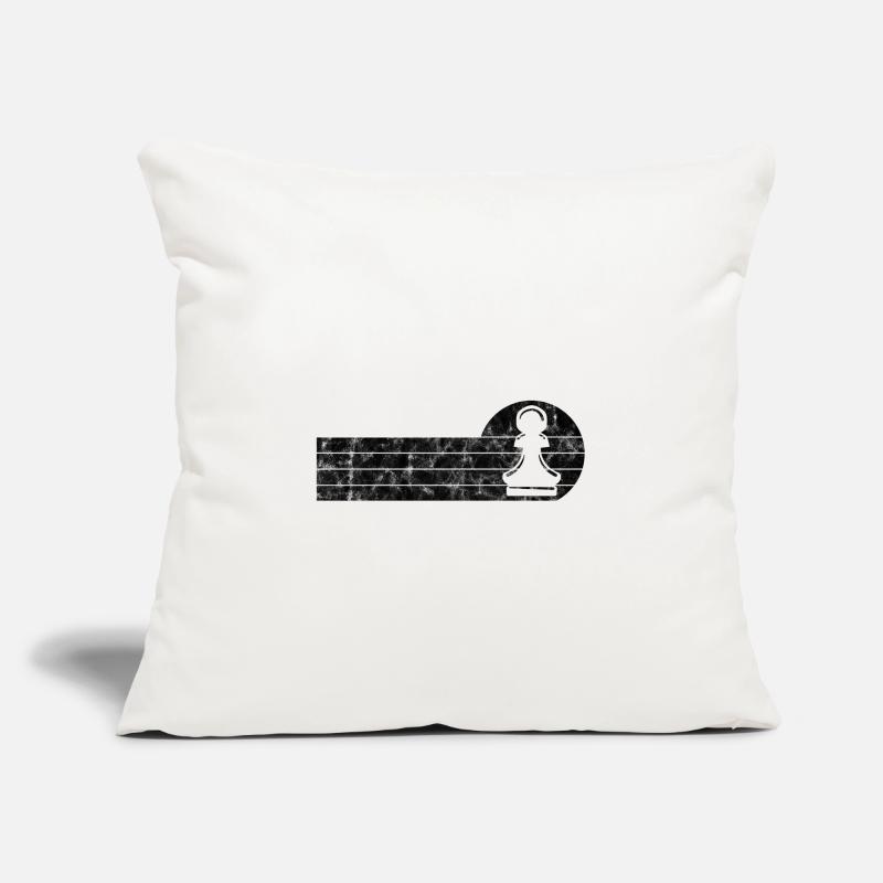 Échecs d’échecs de jeu d’échecs Housse de coussin décorative 45 x 45 cm