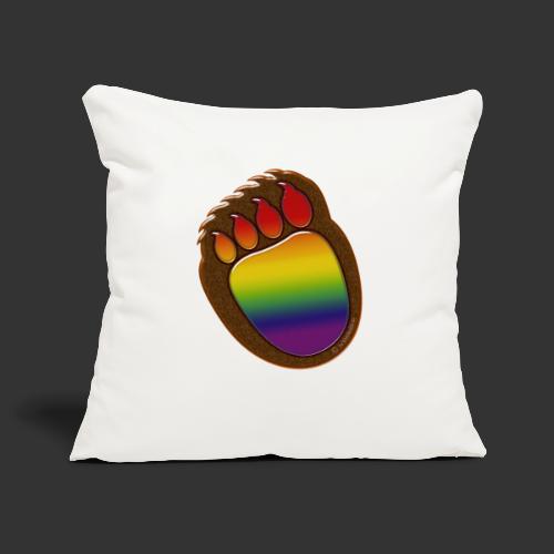 Bear paw with rainbow - Sofa pillowcase 17,3'' x 17,3'' (45 x 45 cm)