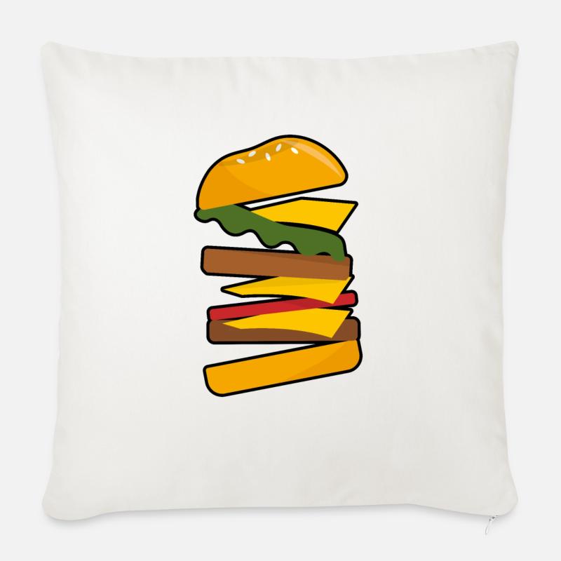 Burger - Sofakissenbezug 45 x 45 cm - Naturweiß 