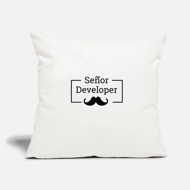 "Senor Developer, Senior Developer" |Programmierer Sofakissenbezug 45 x 45 cm