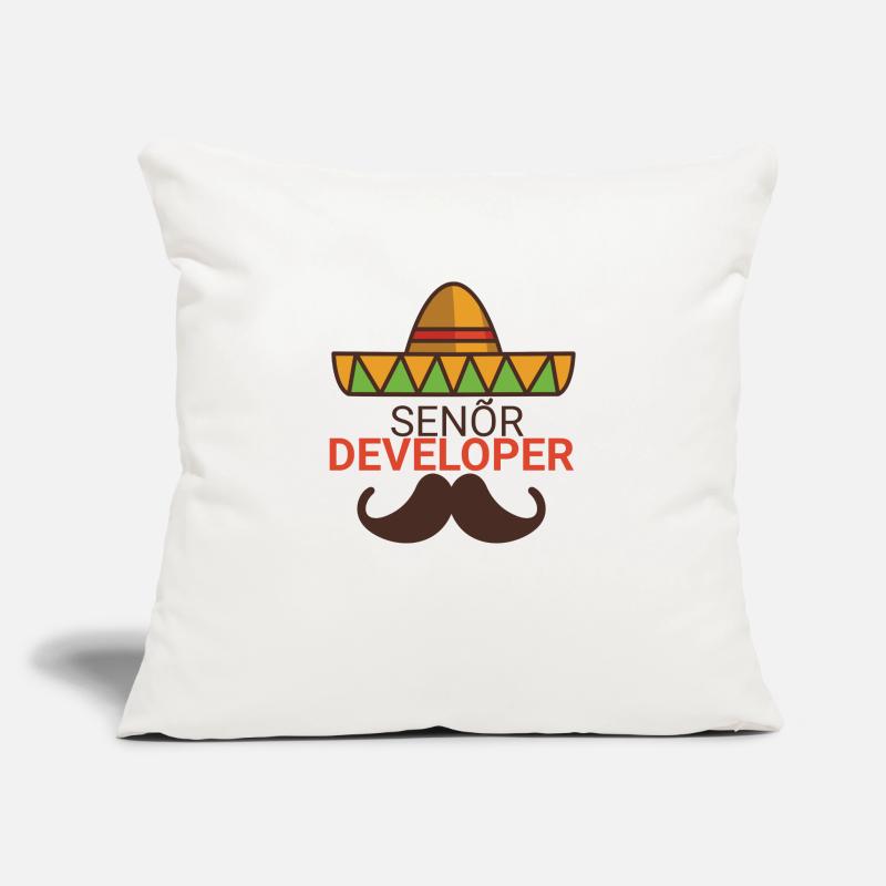 « Senor Developer, Senior Developer » | Programmeurs Housse de coussin décorative 45 x 45 cm