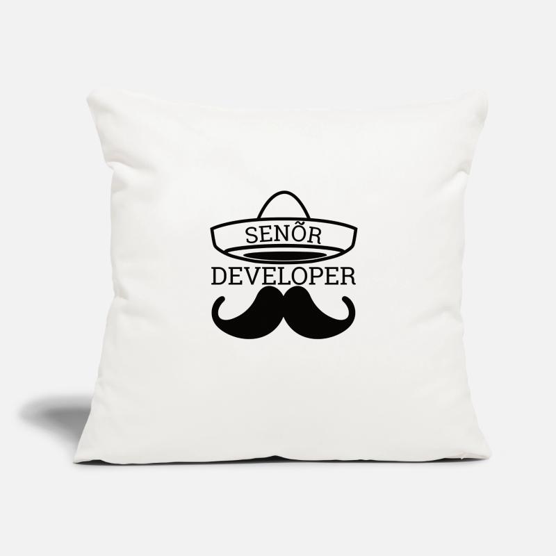 "Senor Developer, Senior Developer" |Programmierer Sofakissenbezug 45 x 45 cm