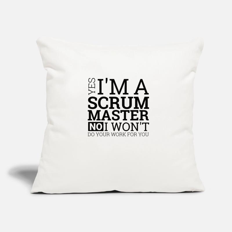 "Scrum Master" | Programmierer Sofakissenbezug 45 x 45 cm