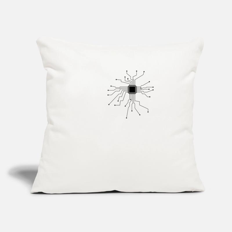 Processor, CPU, Technology, Electronics, Heart Sofa pillowcase 17,3'' x 17,3'' (45 x 45 cm)