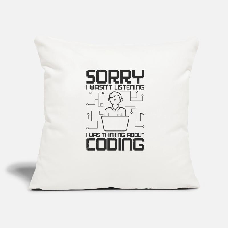 Programmeurs logiciels Web Coder Coding développeur Housse de coussin décorative 45 x 45 cm