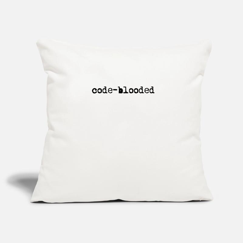 Codage de programmation amusant à sang de code - Data Web Housse de coussin décorative 45 x 45 cm