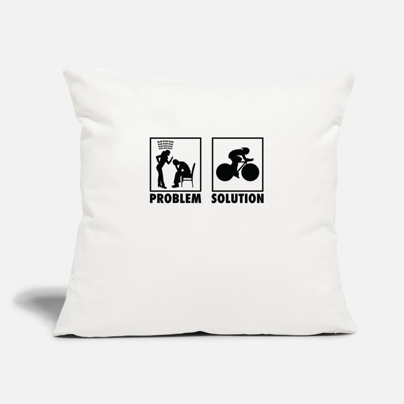 Cycling Cyclist Statement Problem Solution. Sofa pillowcase 17,3'' x 17,3'' (45 x 45 cm)