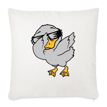 Dabbing Party Ducklings Cool - Sofa pillowcase 17,3'' x 17,3'' (45 x 45 cm) - natural white - Front
