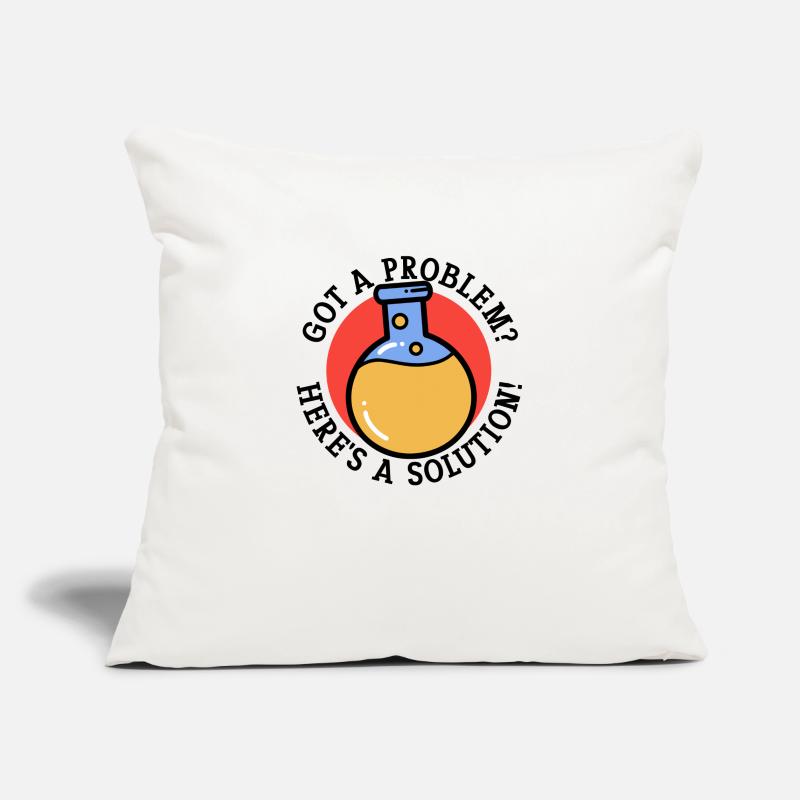 Problem Solution Scientific Solving Science Sofa pillowcase 17,3'' x 17,3'' (45 x 45 cm)