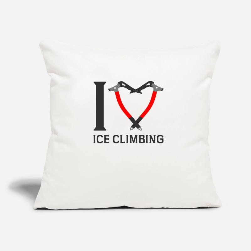 Ich Liebe Eisklettern Eiskletterer Eispickel Sofakissenbezug 45 x 45 cm