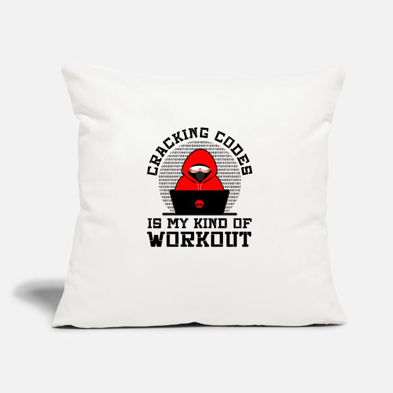 Cybersecurity Professional Hacker Cracking Codes Sofa pillowcase 17,3'' x 17,3'' (45 x 45 cm)