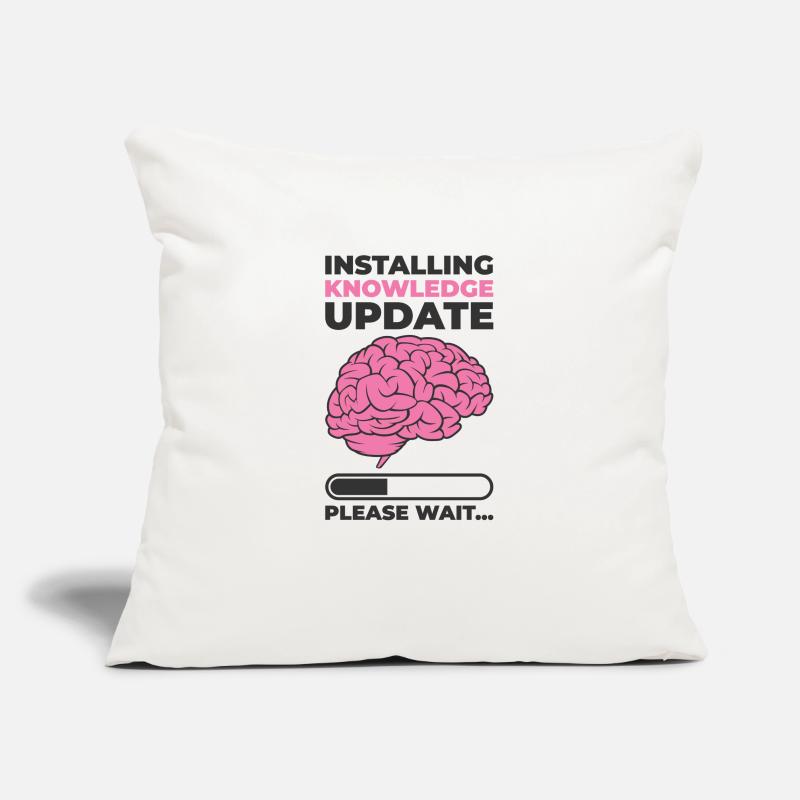 Installing Knowledge Update Student Brain Loading Sofa pillowcase 17,3'' x 17,3'' (45 x 45 cm)