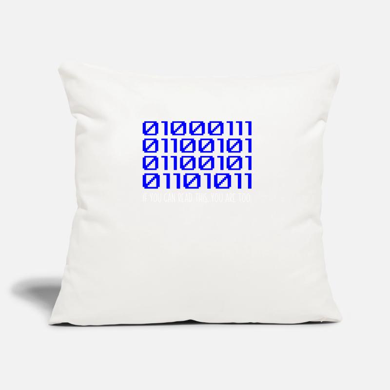 Funny Coder Binärcode Programmierer Entwickler Sofakissenbezug 45 x 45 cm