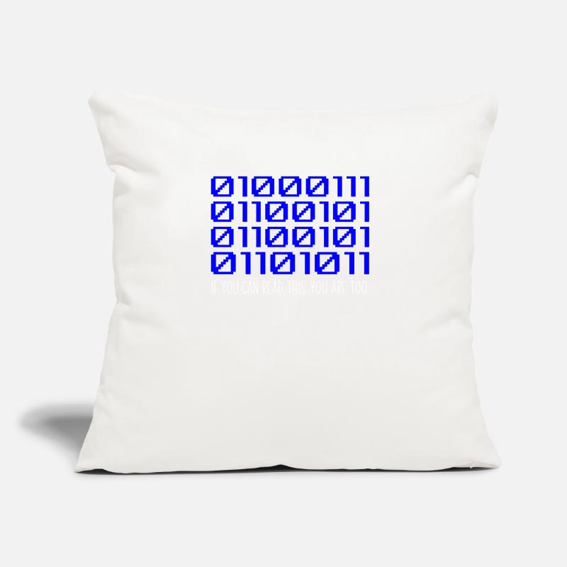 Funny Coder Binärcode Programmierer Entwickler Sofakissenbezug 45 x 45 cm