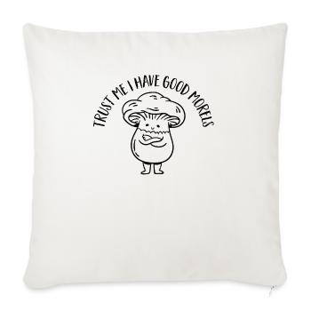 Cueilleur de champignons Chasseurs de champignons Amateurs de champignons Champignons Ferme de champignons - Housse de coussin décorative 45 x 45 cm - blanc nature - Devant