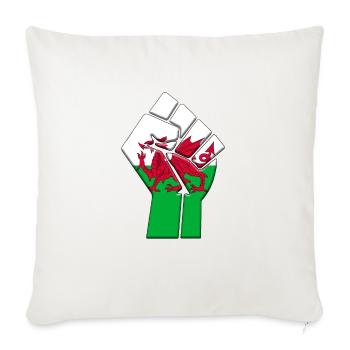 Pays de Galles Royaume-Uni Drapeau Welsh UK Country Pride - Housse de coussin décorative 45 x 45 cm - blanc nature - Devant
