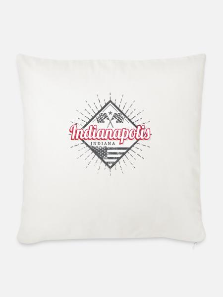 Indianapolis Stadt Indiana Vereinigte Staaten USA - Sofakissenbezug 45 x 45 cm - Naturweiß