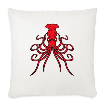 Octopus, octopus, octopus, cephalopod, evil eye - Sofa pillowcase 17,3'' x 17,3'' (45 x 45 cm) - natural white - Front