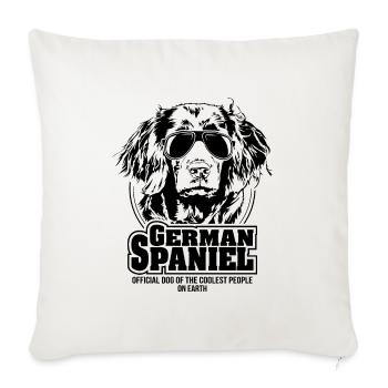 GERMAN SPANIEL coolest people dogs saying dog - Sofa pillowcase 17,3'' x 17,3'' (45 x 45 cm) - natural white - Front