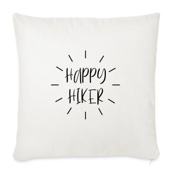 HAPPY HIKER HAPPY HIKER GIFT BONHEUR - Housse de coussin décorative 45 x 45 cm - blanc nature - Devant