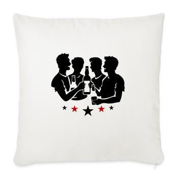 Team Party Group Celebrations Bachelor Party - Sofa pillowcase 17,3'' x 17,3'' (45 x 45 cm) - natural white - Front