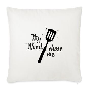 my wand chose me kochen - Sofakissenbezug 45 x 45 cm - Naturweiß  - Vorne