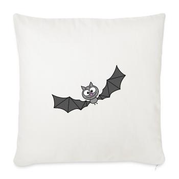 Bat - Sofa pillowcase 17,3'' x 17,3'' (45 x 45 cm) - natural white - Front