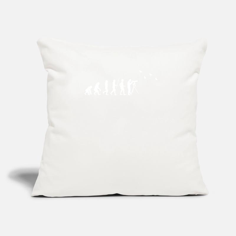Observation des oiseaux - Observation des oiseaux - Evolution - fun Housse de coussin décorative 45 x 45 cm