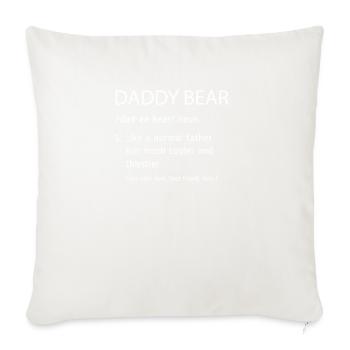 Definition Bär Spaß Vater Geburtstag Geschenk Papa - Sofakissenbezug 45 x 45 cm - Naturweiß  - Vorne