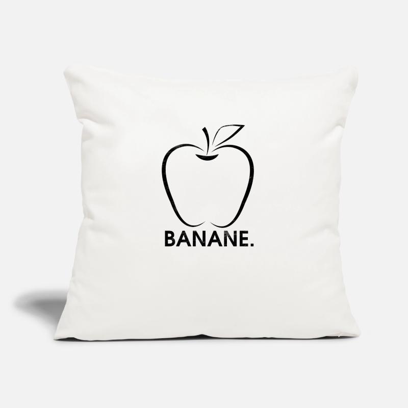 Apfel oder Banane Sofakissenbezug 45 x 45 cm