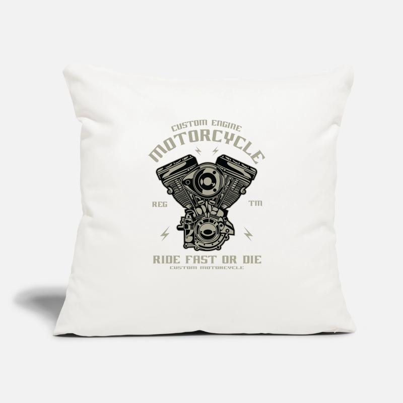 Motorcycle engine conversion Chopper Custom Engine Sofa pillowcase 17,3'' x 17,3'' (45 x 45 cm)