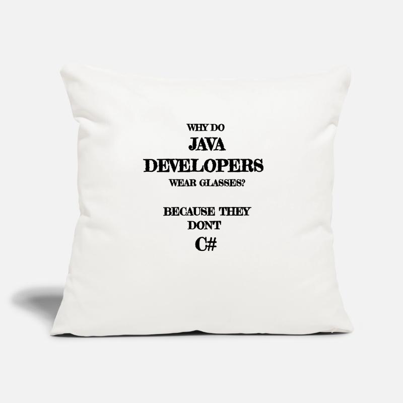 java developers joke Java Developer Housse de coussin décorative 45 x 45 cm