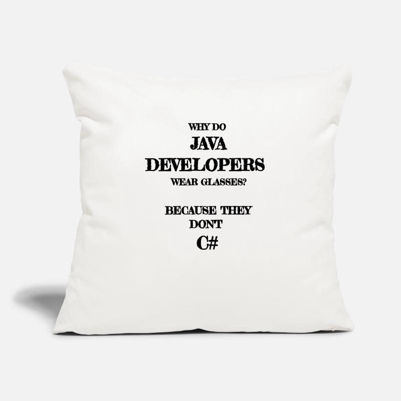 java developers joke Java Developer Housse de coussin décorative 45 x 45 cm