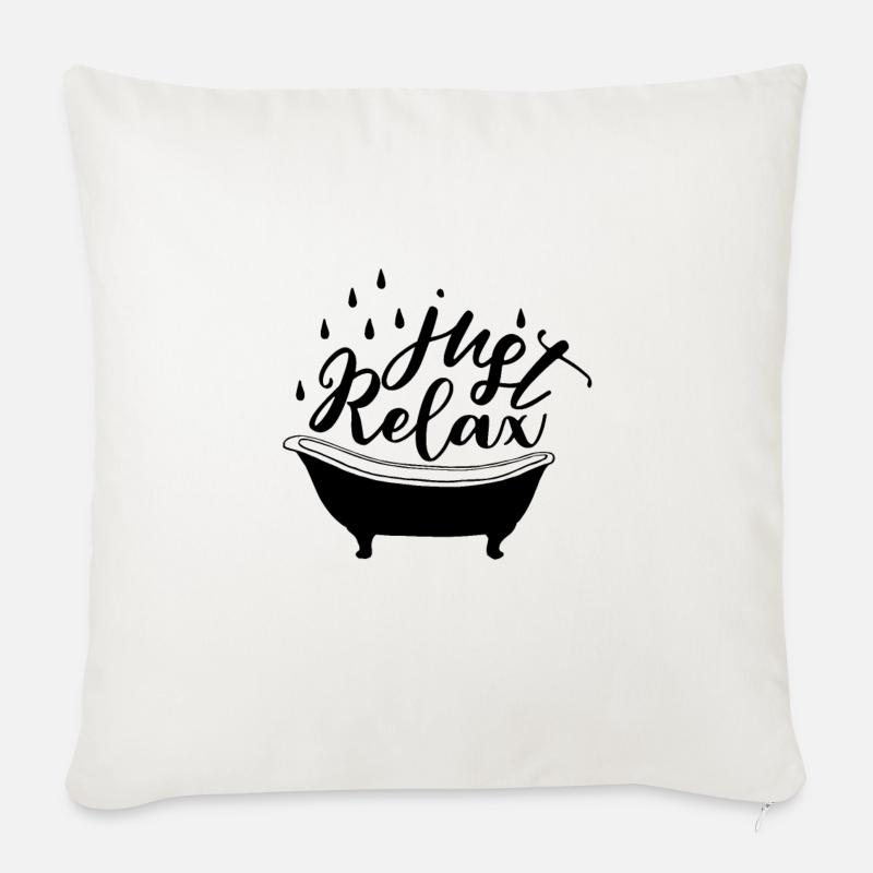 JUST RELAX - Sofakissenbezug 45 x 45 cm - Naturweiß 