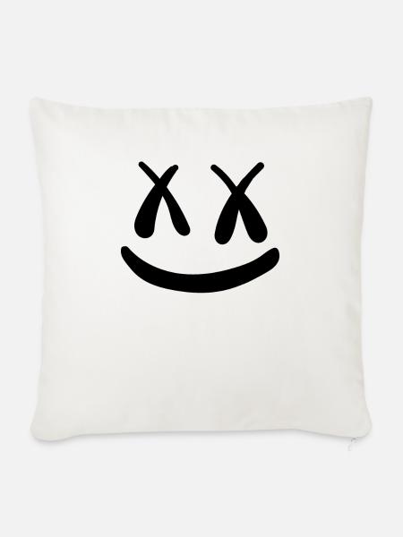 Party Smiley Feiern - Sofakissenbezug 45 x 45 cm - Naturweiß 