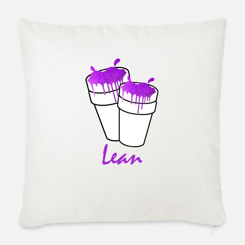 Lean Codeine Cups Becher - Sofakissenbezug 45 x 45 cm - Naturweiß 