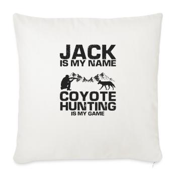 Conception de coyote pour les réacteurs de coyote - Housse de coussin décorative 45 x 45 cm - blanc nature - Devant