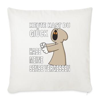 SENSENMANN SENSE VERGESSEN - Sofakissenbezug 45 x 45 cm - Naturweiß  - Vorne