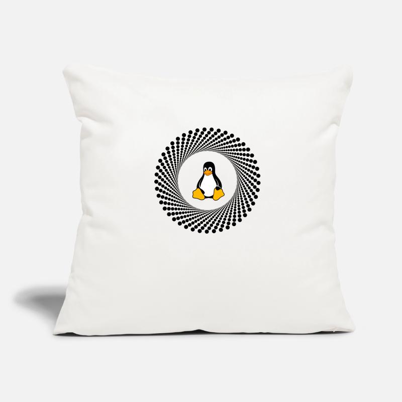 Computer System Pingouin Nerd pc inside programme lo Housse de coussin décorative 45 x 45 cm