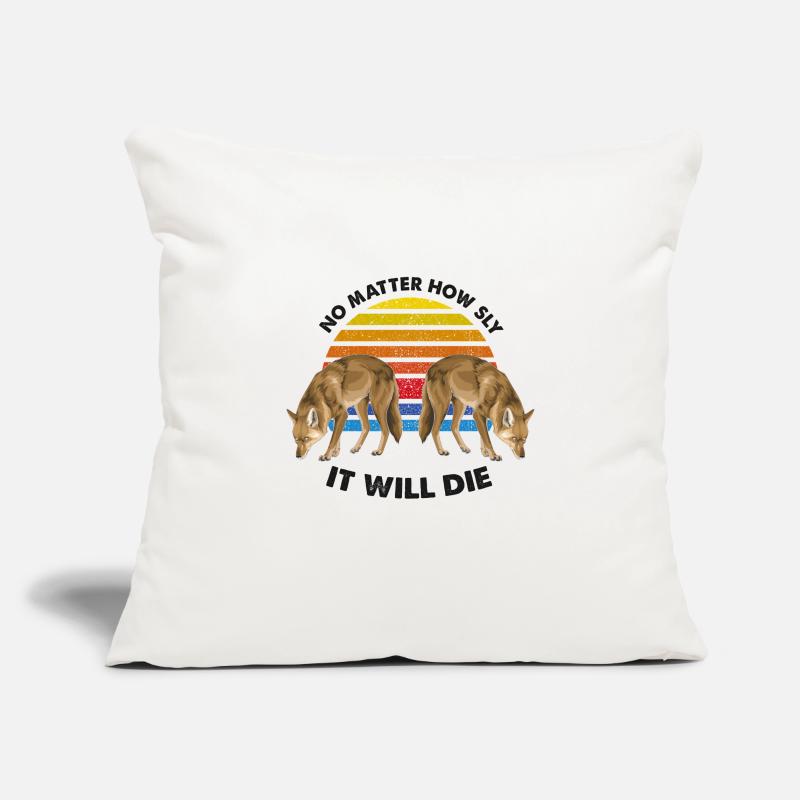 Conception de coyote pour les réacteurs de coyote Housse de coussin décorative 45 x 45 cm